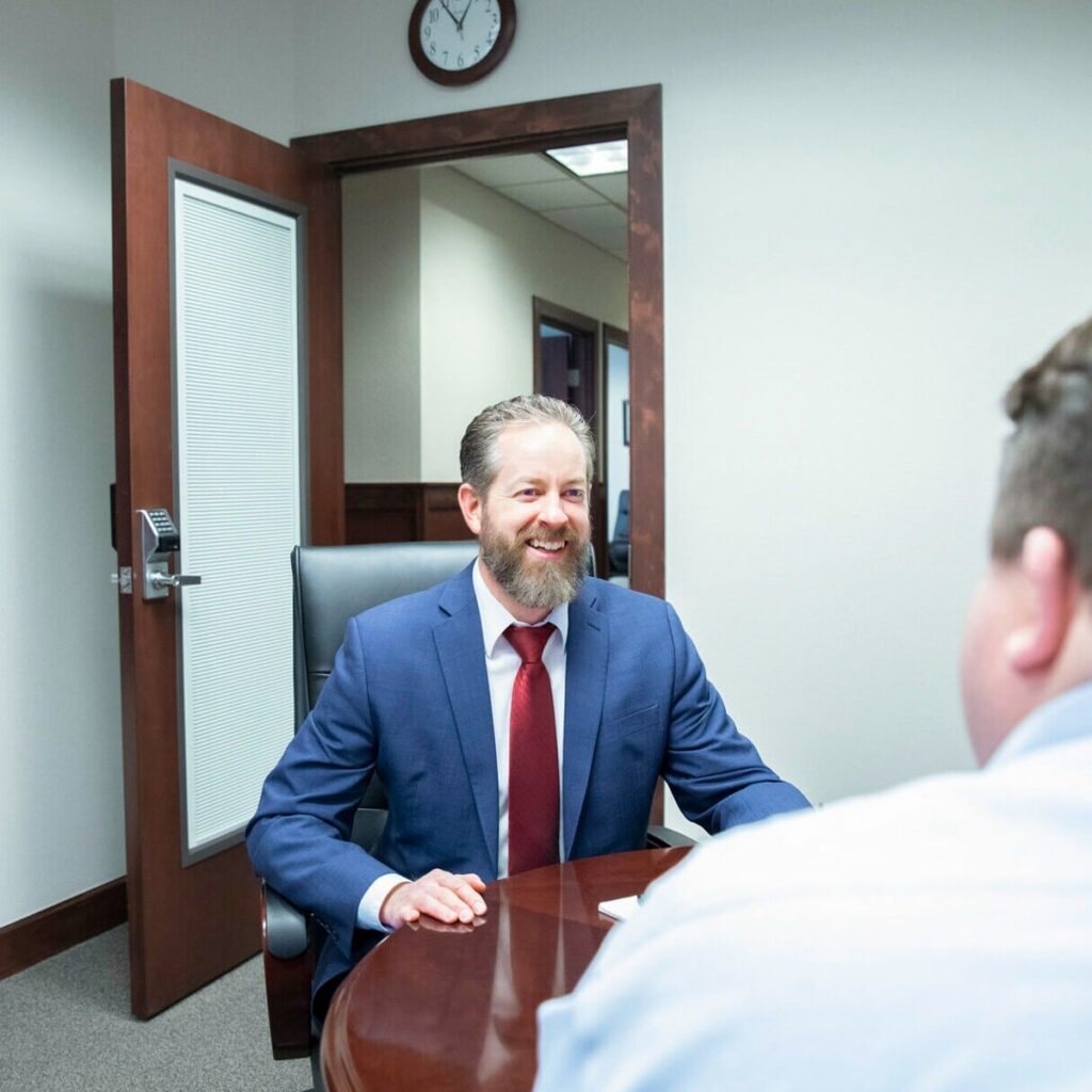 one of our wealth management expert talking to client HFG Trust